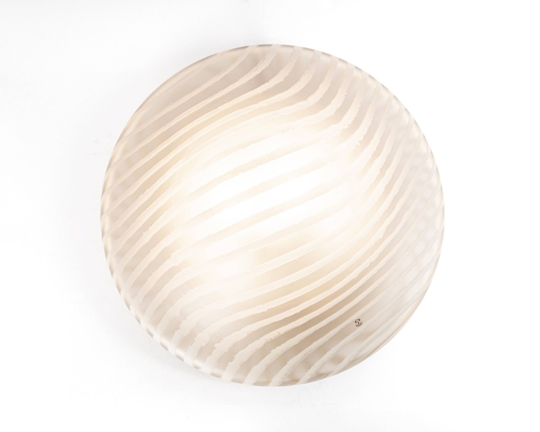 Magnificent glass ceiling light by Peill & Putzler, Germany, 1970s.