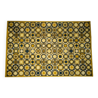 Tapis vintage style Vasarely, années 1970