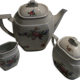 Painted ceramic coffee service