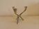 Candle holder with 3 arms, designed by Just Andersen/Denmark in the 1950s.