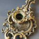 Bougeoir à main de style Baroque, Rocaille en bronze