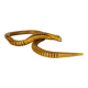 Jouet serpent articulé en bois vintage