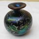 Murano glass ball vase signed Melina
