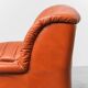 COPPIA DI POLTRONE VINTAGE IN PELLE ARANCIO ANNI ’70 MODERNARIATO