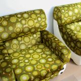 A pair of vintage mid-century modern arm chairs - Italy 1970s