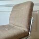 Armchair, chrome and fabric chair, 1970