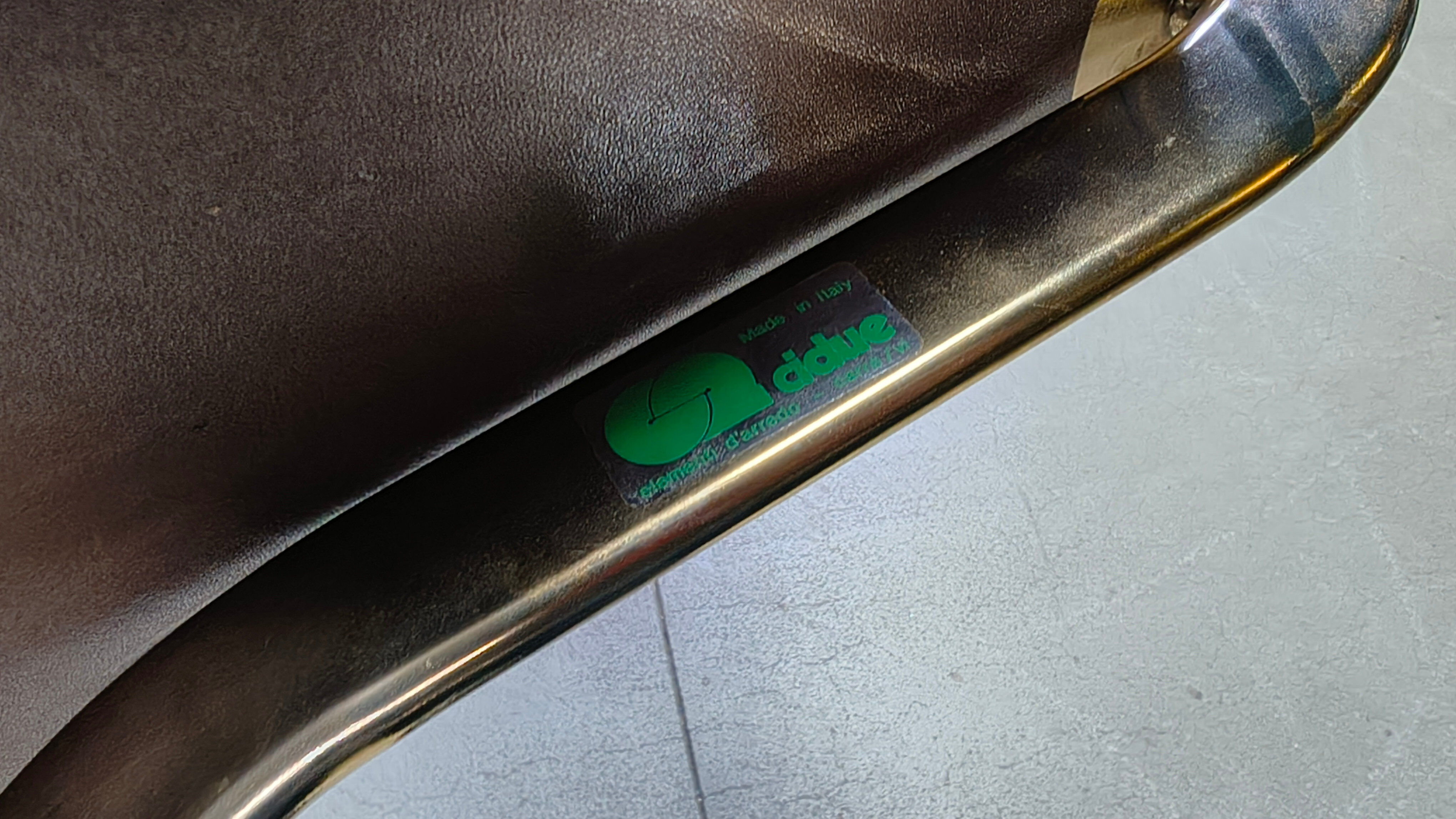 Vintage dining chairs by Willy Rizzo for Cidue - set of 4 - 1970s