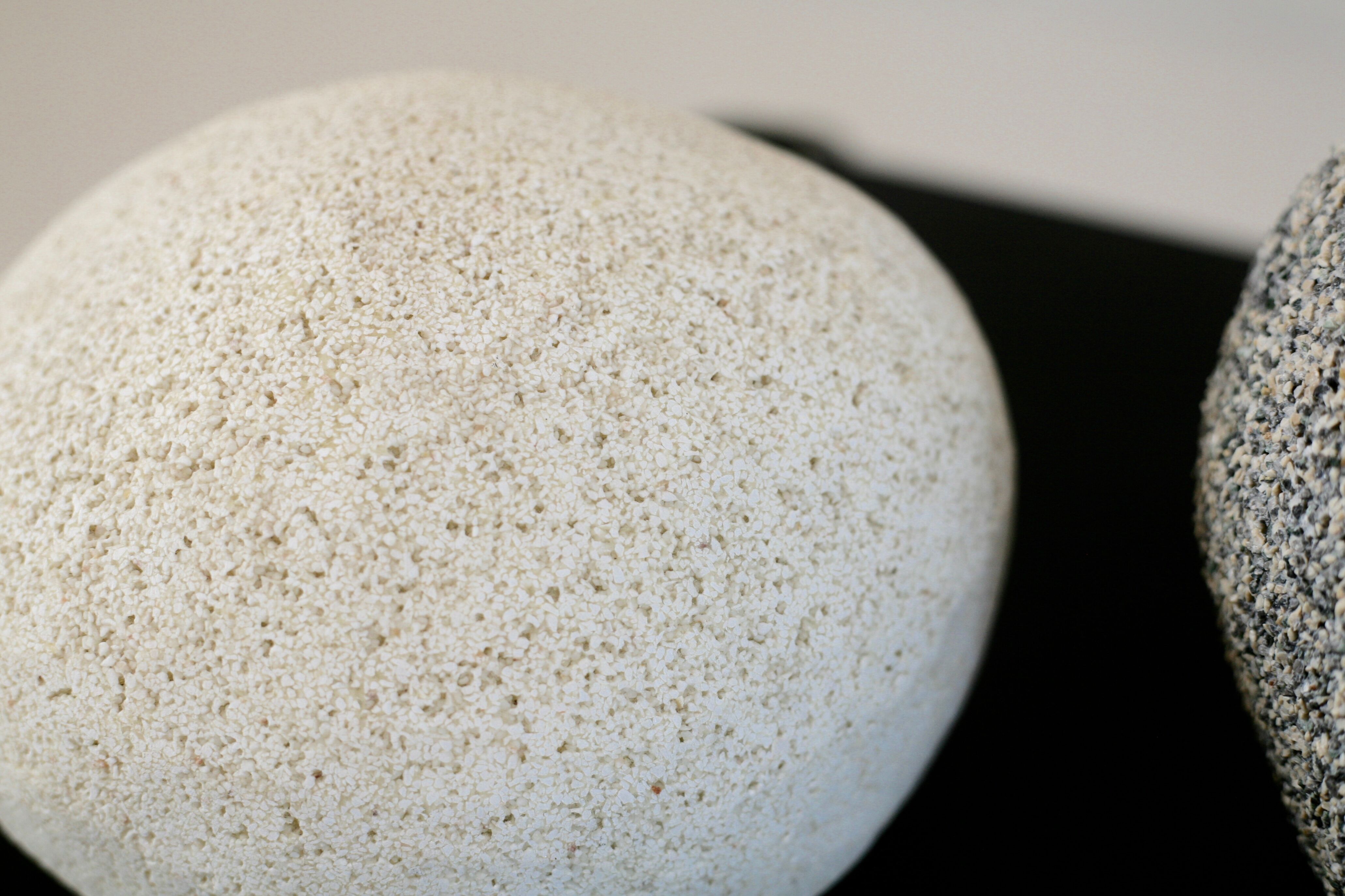 Pair of lamp "pebble". Resin. France, circa 1970