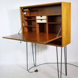 Teak secretary highboard from WK Möbel, 1960s