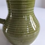 Glazed stoneware pitcher from the 1950s
