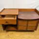 Mid-Century Retro Vintage Nathan Teak Telephone Seat – 1960s–1970s Stylish