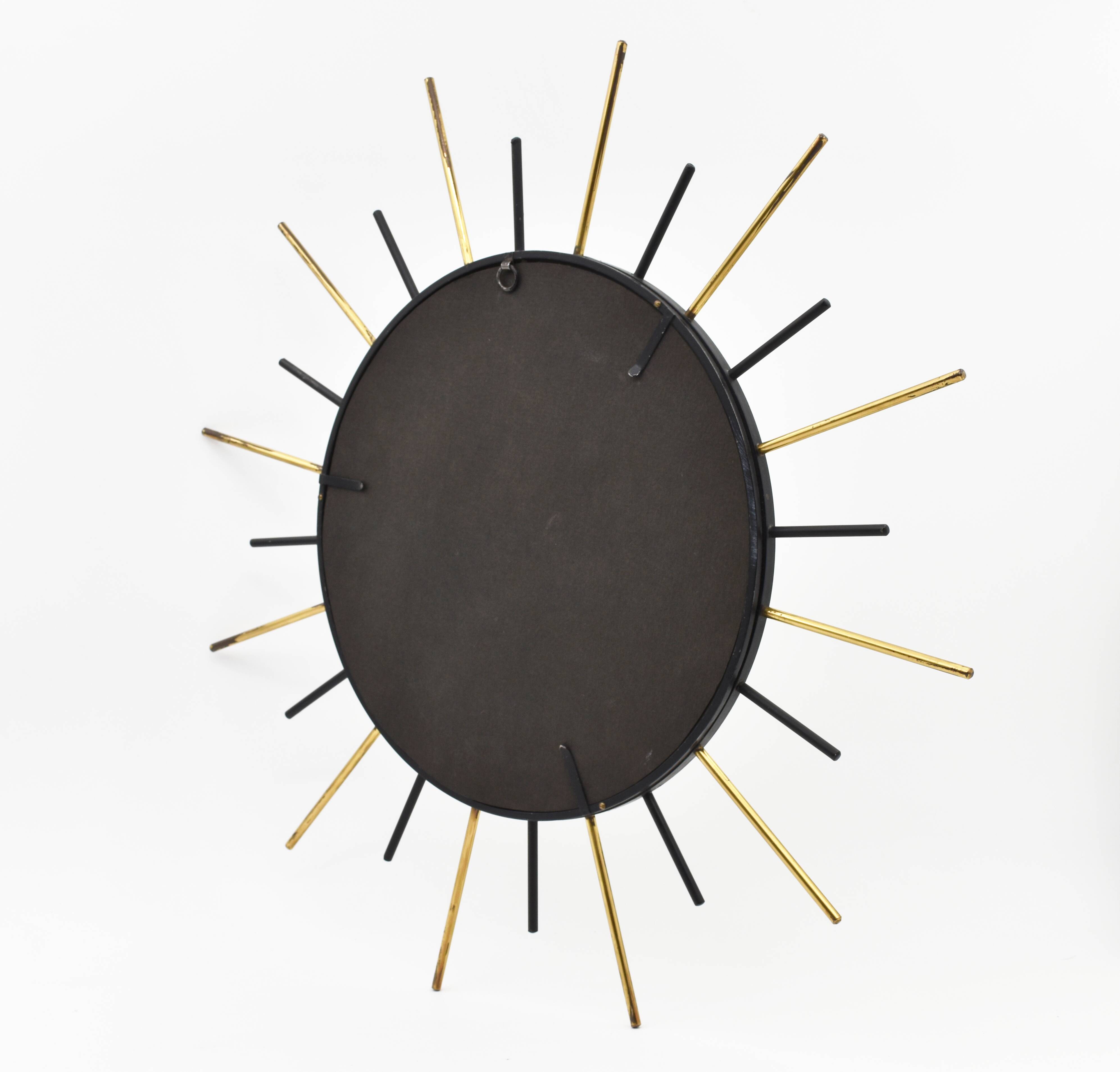 Vintage metal sun mirror - 47cm