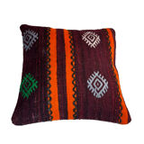 Vintage turkish kilim cushion cover 40 x 40 cm