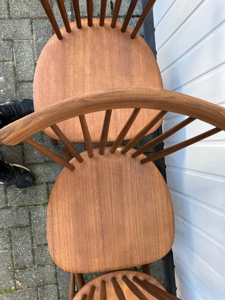 Set of 4 "SH41" Chairs by Yngve Ekström, NESTO Sweden 1960s