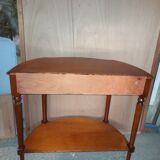 Curved console - entry furniture in cherry - sofa tip