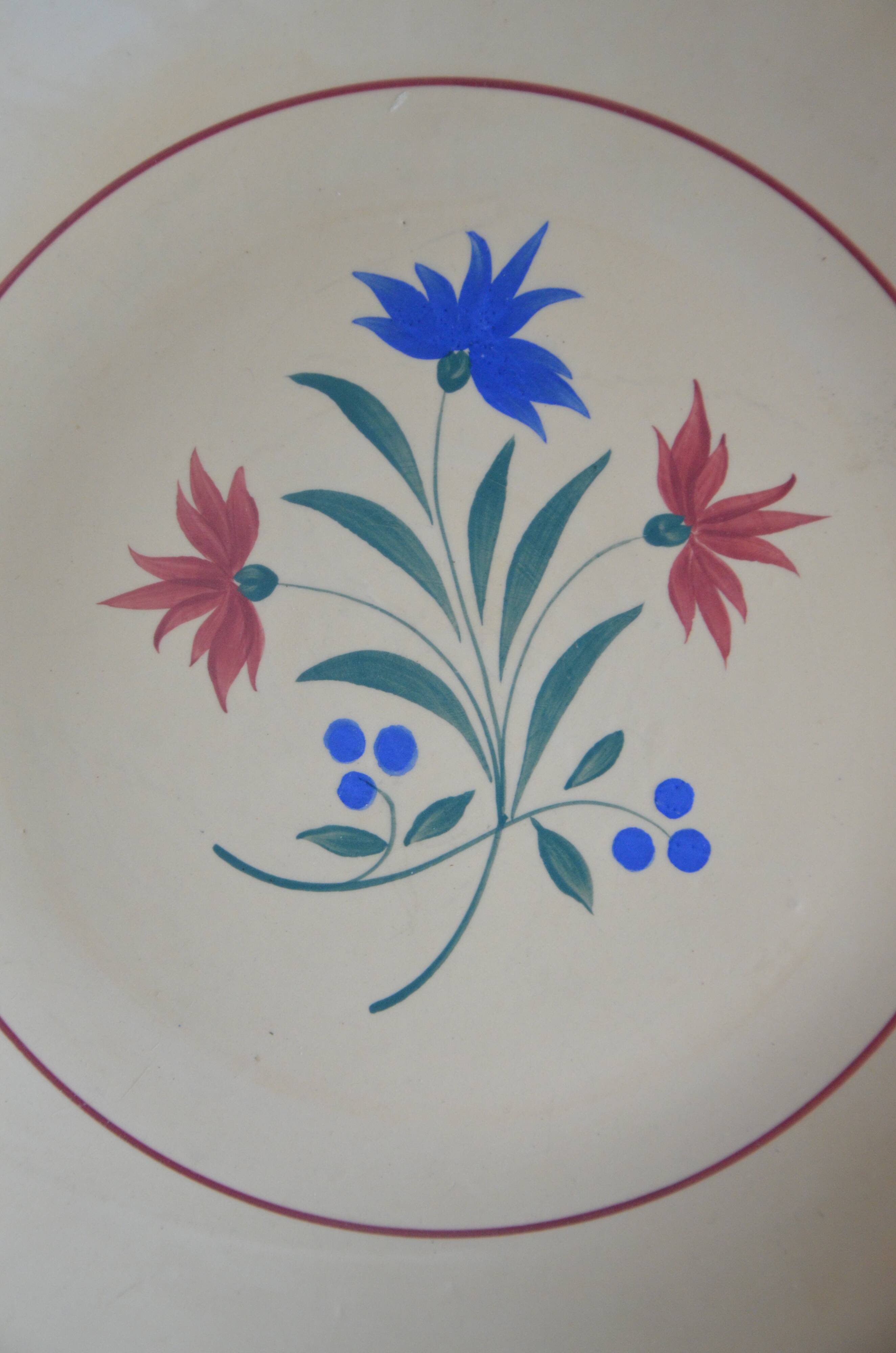 Pie dish K-G Lunéville France, Denise collection