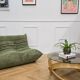 Vintage round wooden coffee table