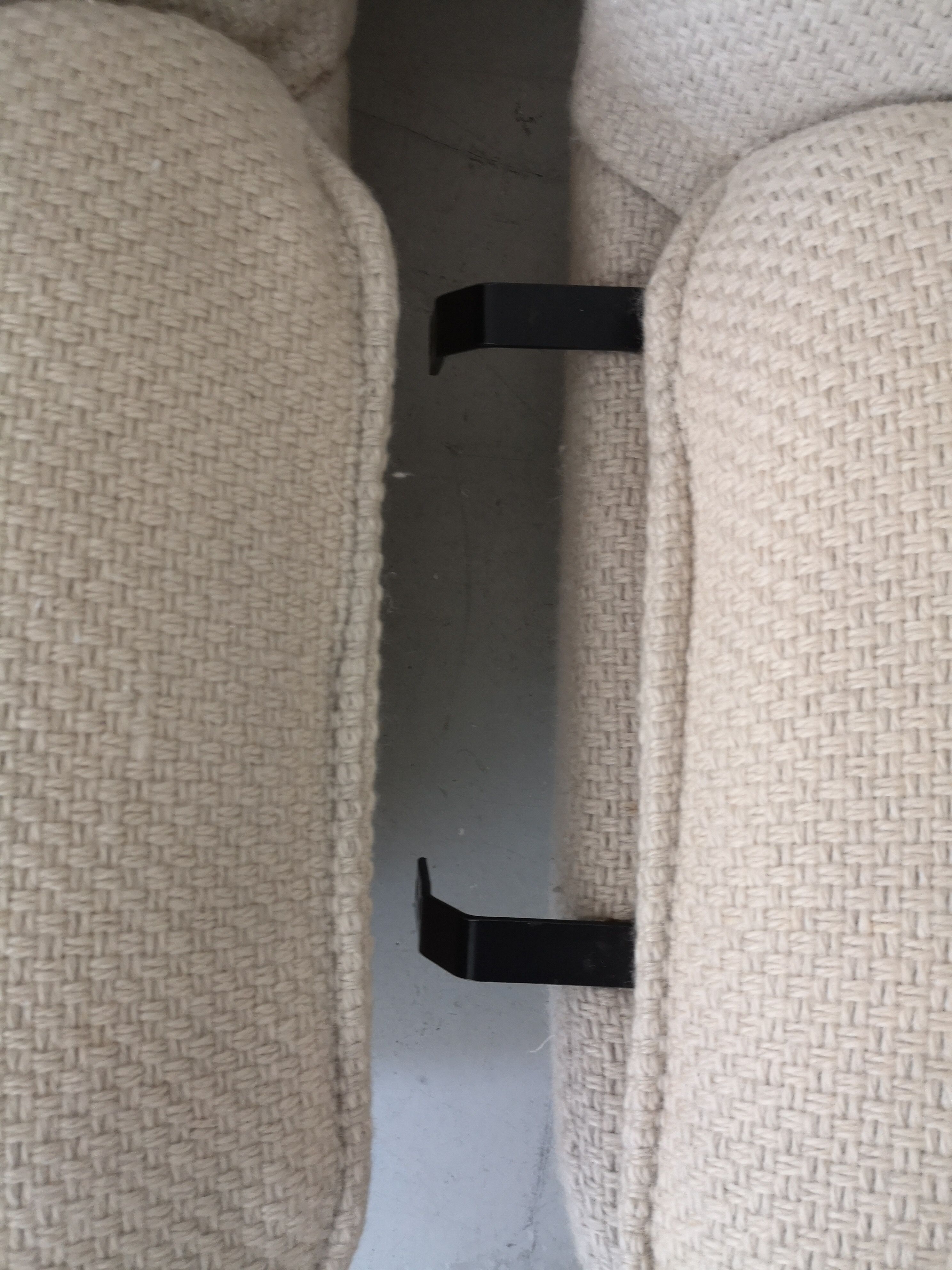 3-seater modular sofa in French terry-style wool fabric, airborne 1970