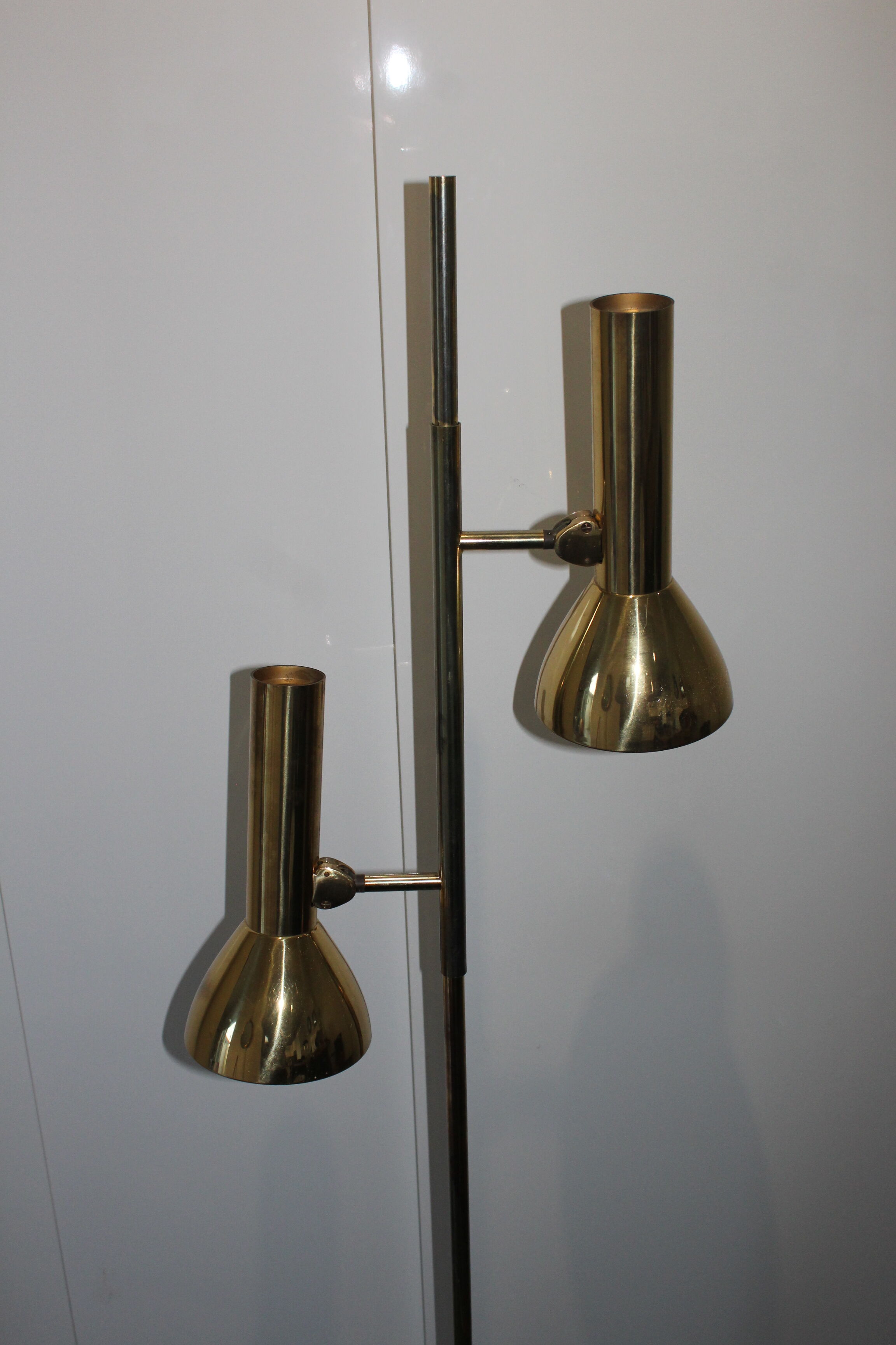 Vintage brass floor lamp italian design