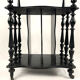 Napoleon III partition furniture, blackened wood