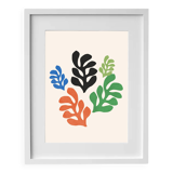 Framed floral collage