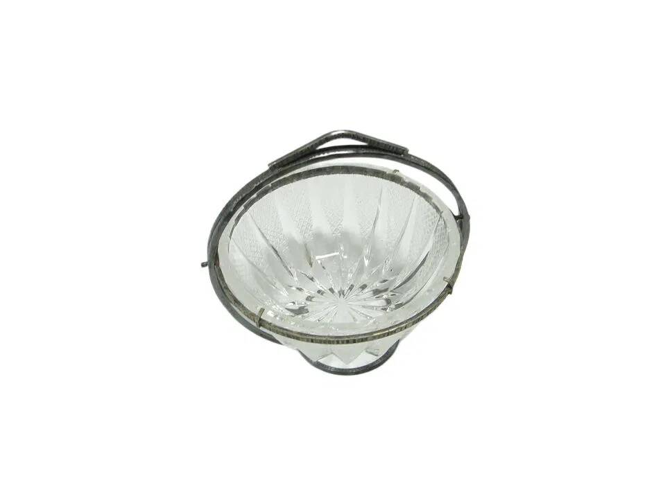 AGT Sugar Bowl, mid-century modern, transparent glass