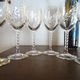 CRISTAL D'ARQUES "Fleury Epi" 6 cooked wine port glasses crystal 7 cl - H 13.5 cm