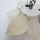 Masca flower sconce in metal white vintage cream