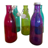 Set of 5 glass bottles