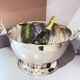 Vintage Silver Plate Bowl, Ice Bucket, European Decorative Bowl in the Shape of a Deer Head