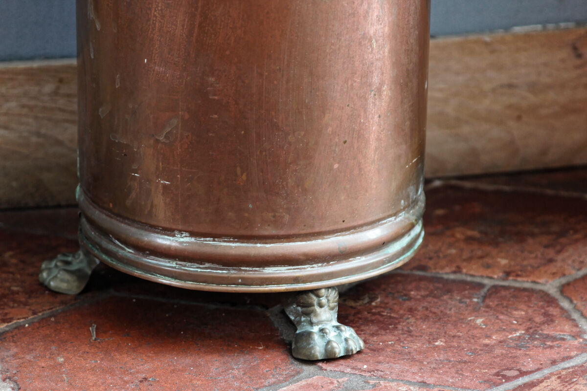 Early 20th century copper umbrella holder