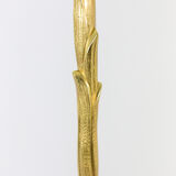 Tripod floor lamp in gilded bronze