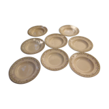 8 hollow plates Violetta/Longwy