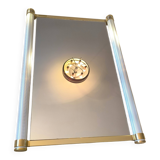 Pierre Vandel Paris - Very beautiful and rare large 1970s design mirror, signed