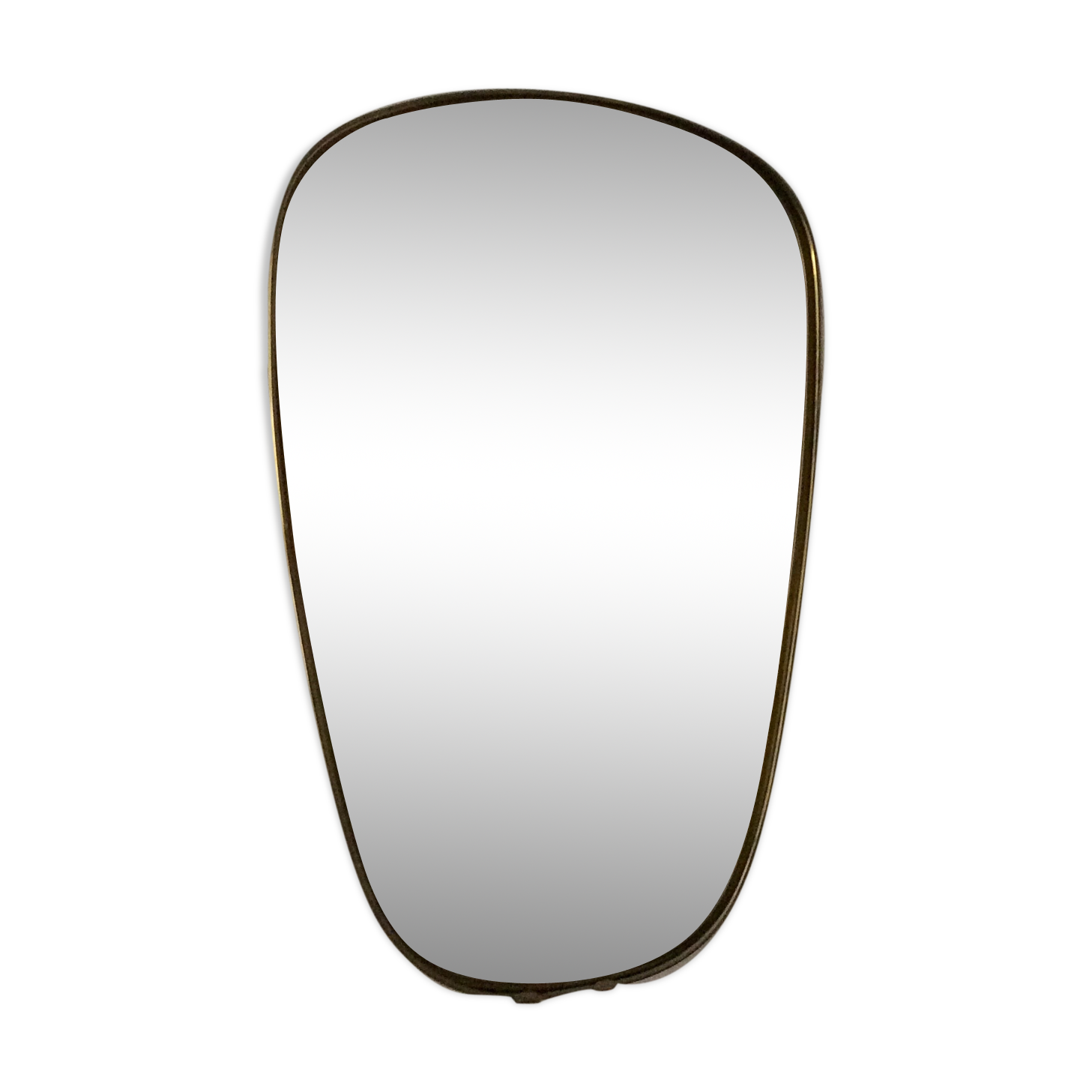 Asymmetrical mirror rearview mirror from the 50s-60s - 57x36cm