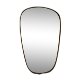 Asymmetrical mirror rearview mirror from the 50s-60s - 57x36cm