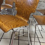6 vintage Scandinavian chairs from the 1970s.