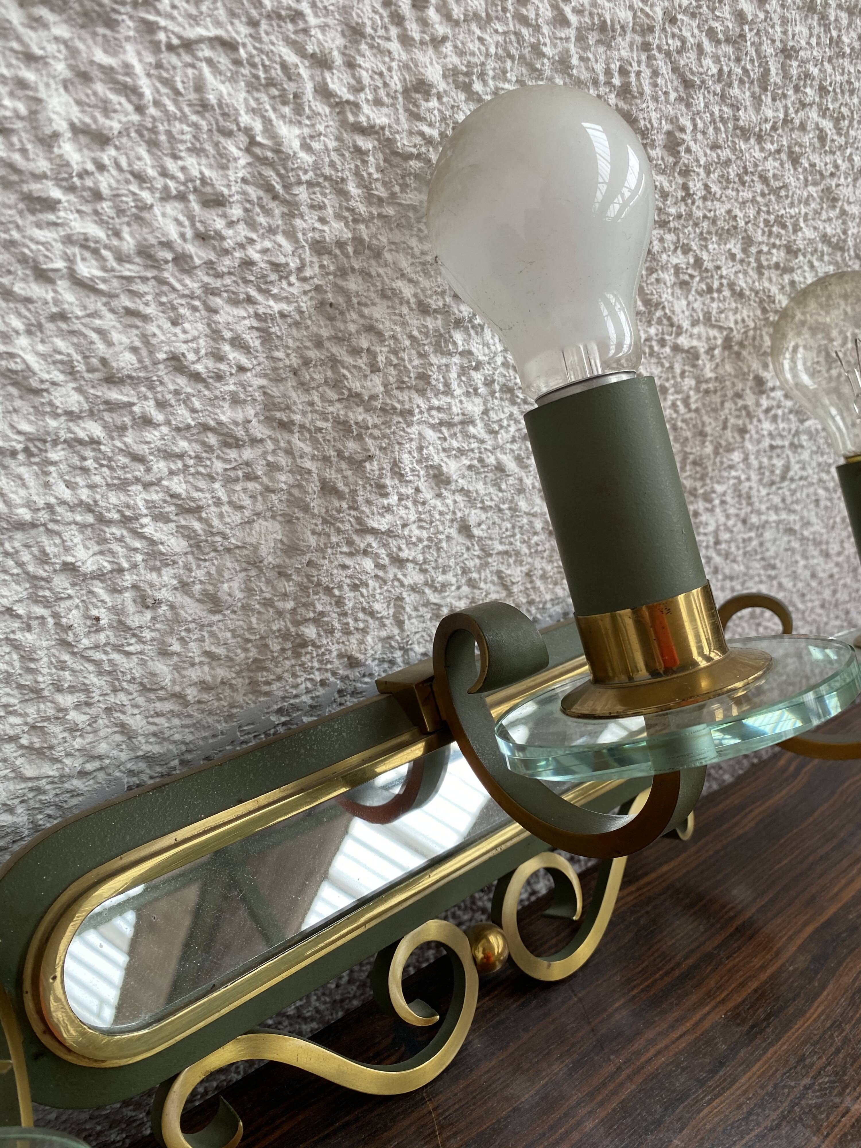 Pair of bronze dore appliques