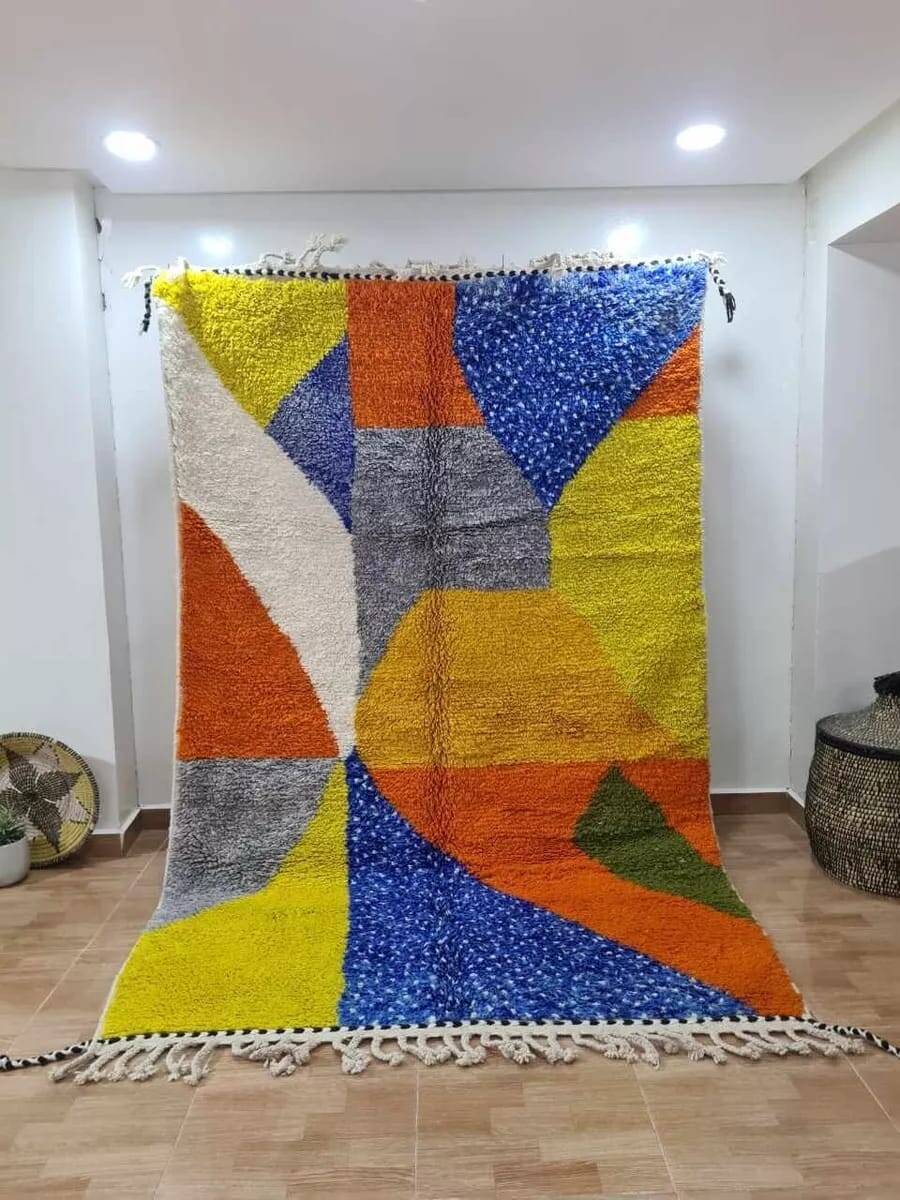 Colorful Berber rug size 150 x 250 cm