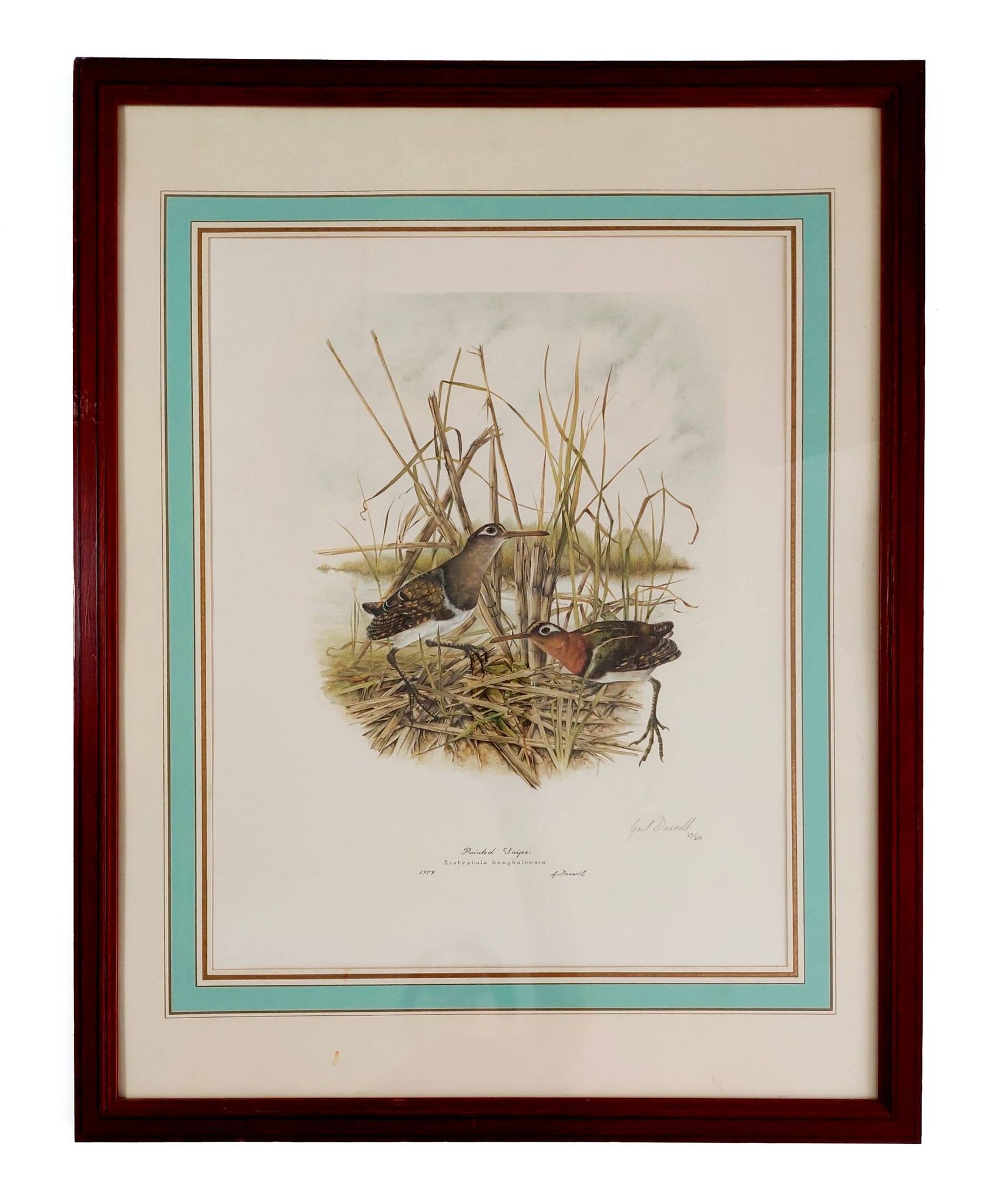 Paire de lithographies originales signées au crayon Gail Denise Darroll