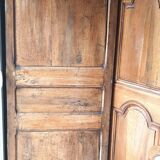 Armoire 2 portes noyer massif