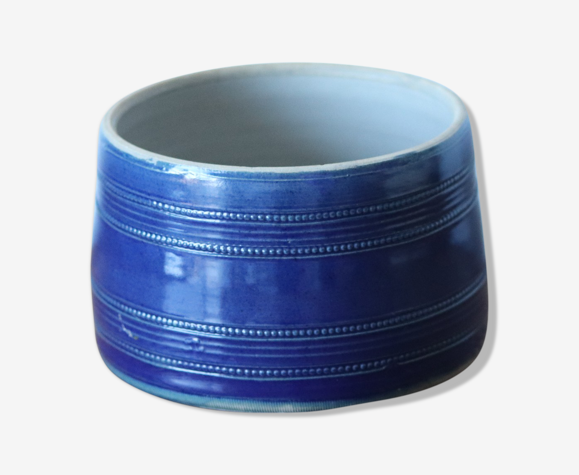 Pot en grès bleu