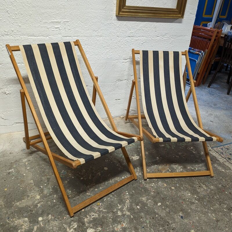Pair of striped vintage Chileans