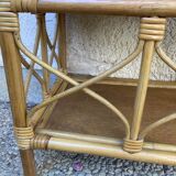 Vintage rattan shelf