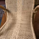 Child's rocking chair in rattan