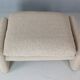 Vico Magistretti "Maralunga" footstool re-upholstered For Cassina
