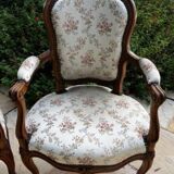 Pair of period Louis XV convertible armchairs