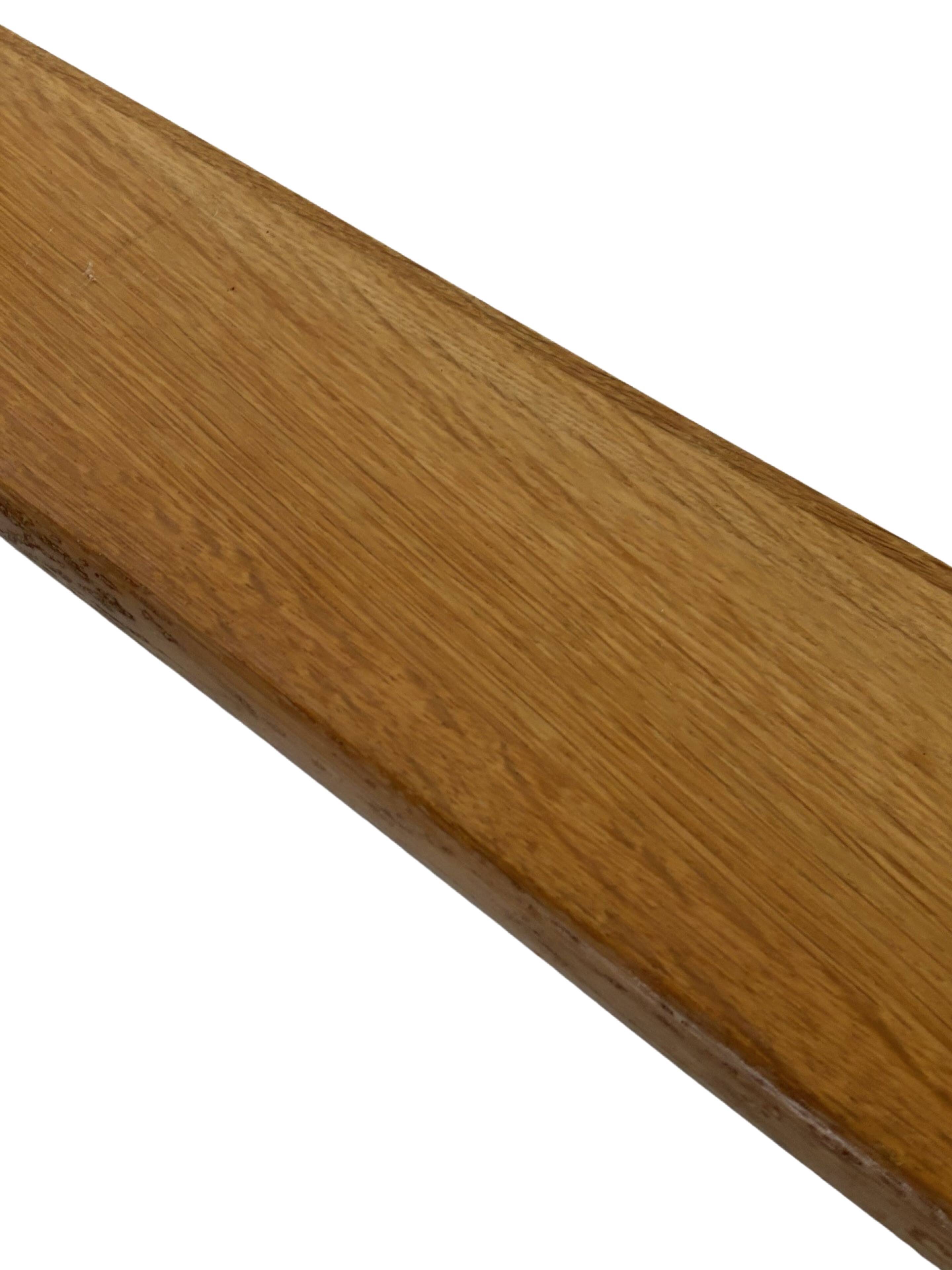 Vintage oak wall shelf book shelf 1970s wood minimalist design