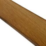 Vintage oak wall shelf book shelf 1970s wood minimalist design
