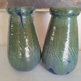 Paire de vases en grès de Puisaye de Léon Pointu